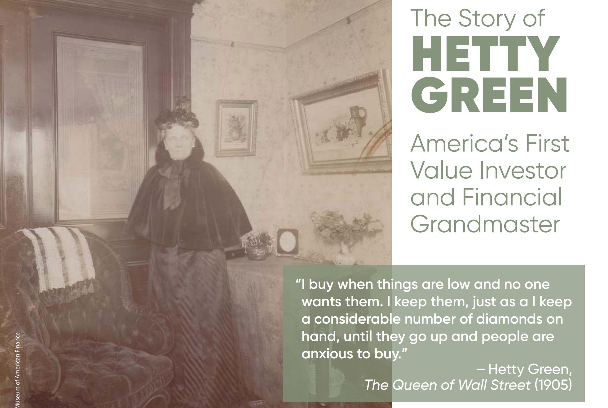 The Story of Hetty Green: America’s First Value Investor