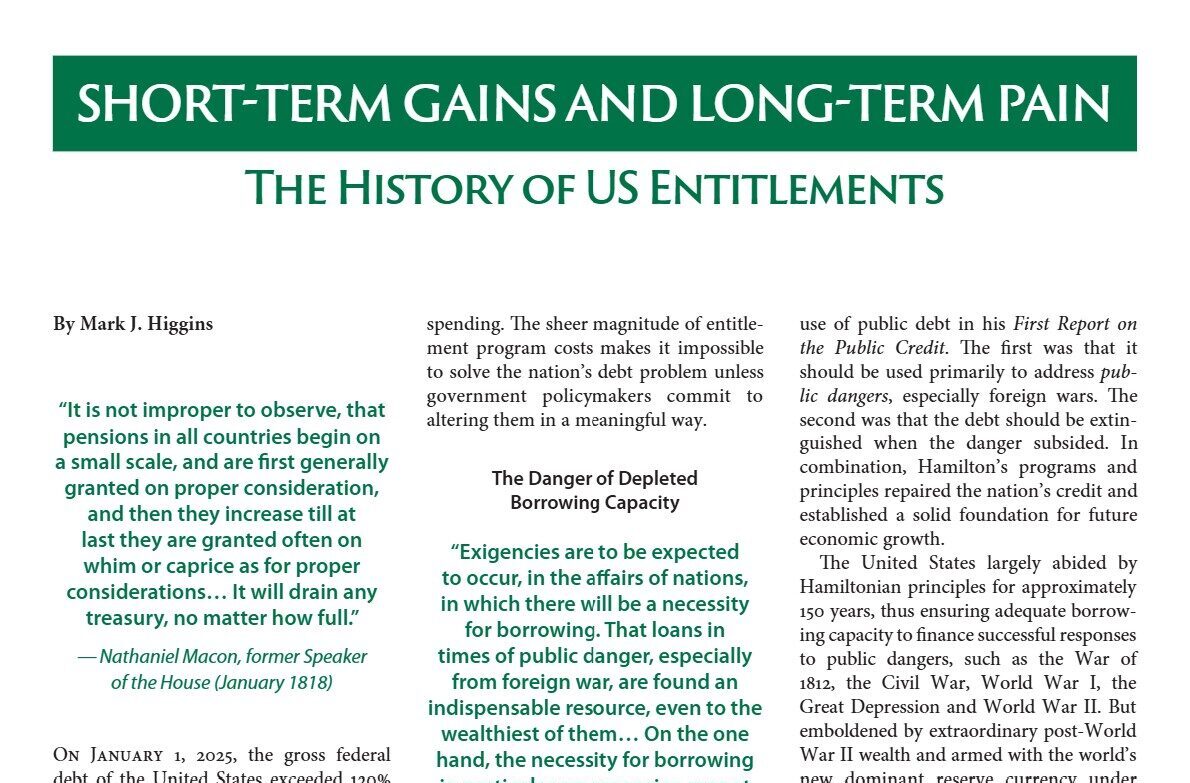 Short-Term Gains and Long-Term Pain: The History of US Entitlements